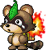 Flaming Raccoon